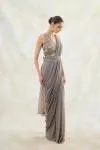 Oxford Grey Drape Saree