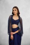 Midnight Blue Satin Co-Ord Set