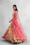Multicolored Crepe Lehenga Set