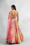 Multicolored Crepe Lehenga Set