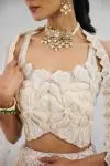 Ivory Net Lehenga Set
