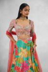 Multihue Tropical Lehenga Set 