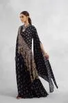 Black Printed Floor Length Kurti