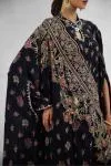 Black Printed Floor Length Kurti