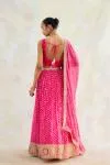 Rani Pink Leheriya Lehenga Set