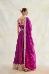 Purple Ombre Bandhani Lehenga Set