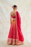 Ombre Red Gharchola Lehenga Set