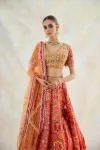 Mahogany Orange Lehenga Set