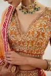 Mahogany Orange Lehenga Set