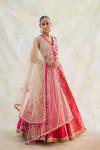 Peony Pink Banarasi Silk Lehenga Set