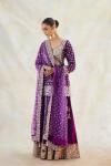 Periwinkle Raw Silk Sharara Set