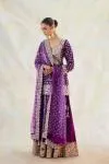 Periwinkle Raw Silk Sharara Set