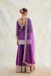 Periwinkle Raw Silk Sharara Set