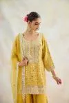 Mustard Yellow Sharara Suit Set 