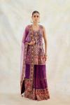 Tyrian Purple Sharara Set 