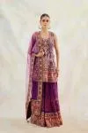 Tyrian Purple Sharara Set