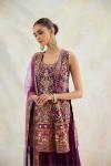Tyrian Purple Sharara Set 