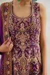 Tyrian Purple Sharara Set