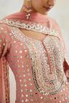 Blush Pink Tissue Sharara Set 