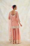 Blush Pink Tissue Sharara Set 