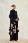Black Mist Crepe Suit Set
