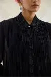 Black Mist Crepe Suit Set