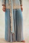 Moon Blue Georgette Sharara Set