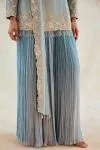 Moon Blue Georgette Sharara Set