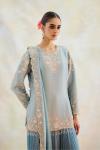Moon Blue Georgette Sharara Set