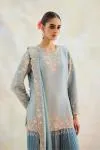 Moon Blue Georgette Sharara Set