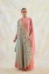 Old Rose Ombre Floor Length Kurti 