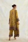 Honey Mustard Embellished Kaftan Set