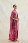 Claret Pink Kaftan Set 
