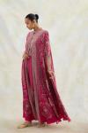 Claret Pink Kaftan Set 