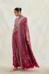Claret Pink Kaftan Set 