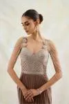 Mocha Net Gown 