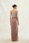 Mocha Net Gown 