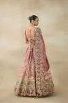 Peach Embroidered Lehenga Set 