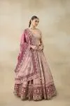 Pale Pink Embroidered Lehenga Set