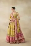 Cadmium Crepe Yellow Lehenga Set