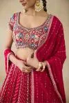 Claret Pink Lehenga Set 