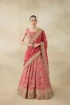 Deep Coral Lehenga Set 