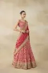 Deep Coral Lehenga Set 