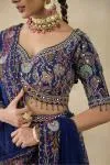 Dark Cerulean Blue Lehenga Set 