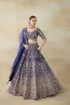 Dark Cerulean Blue Lehenga Set 