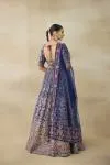 Dark Cerulean Blue Lehenga Set 