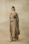 Royal Grey Tissue Suit Set