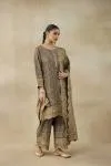 Royal Grey Tissue Suit Set