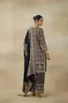 Aurora Black Crepe Suit Set
