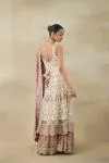 Paisley White Anarkali Suit Set